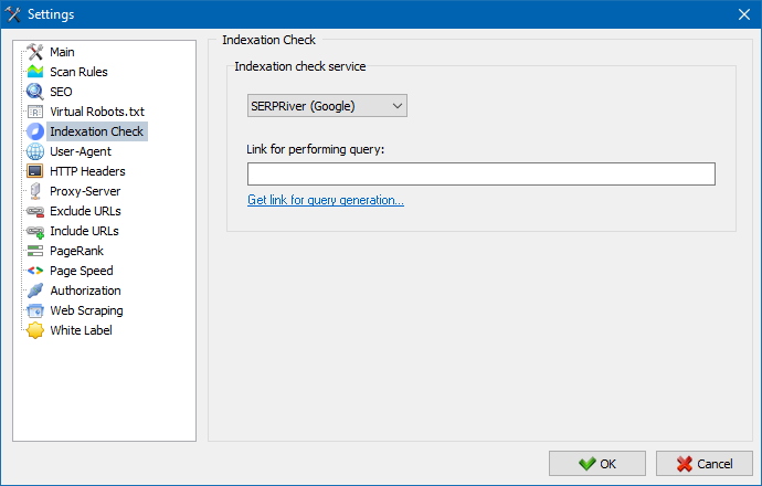 Indexation Check SiteAnalyzer, Indexation Check